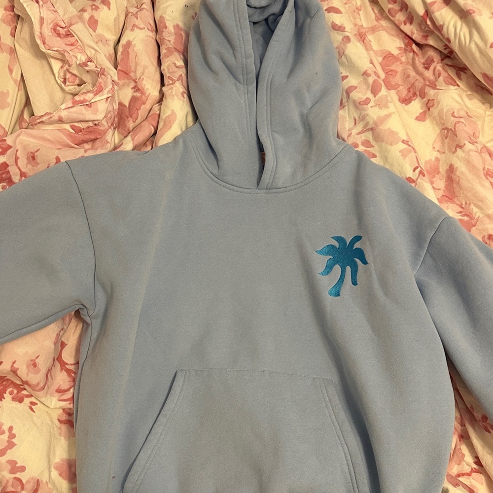 Blue Palm Tree Hoodie